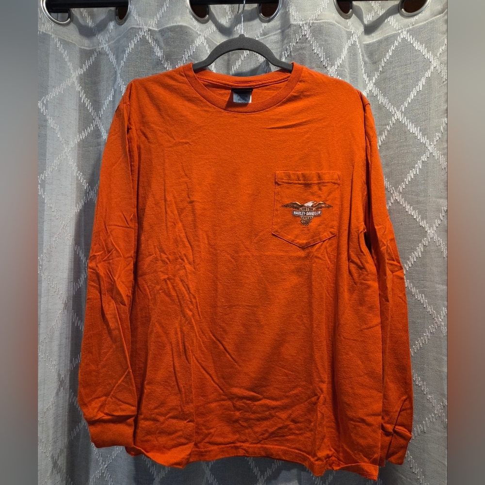 Vibrant Orange Long Sleeve Tee